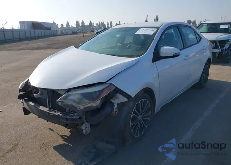 2014 Toyota Corolla S Plus z USA, uszkodzony, nr VIN 2T1BURHE4EC217307